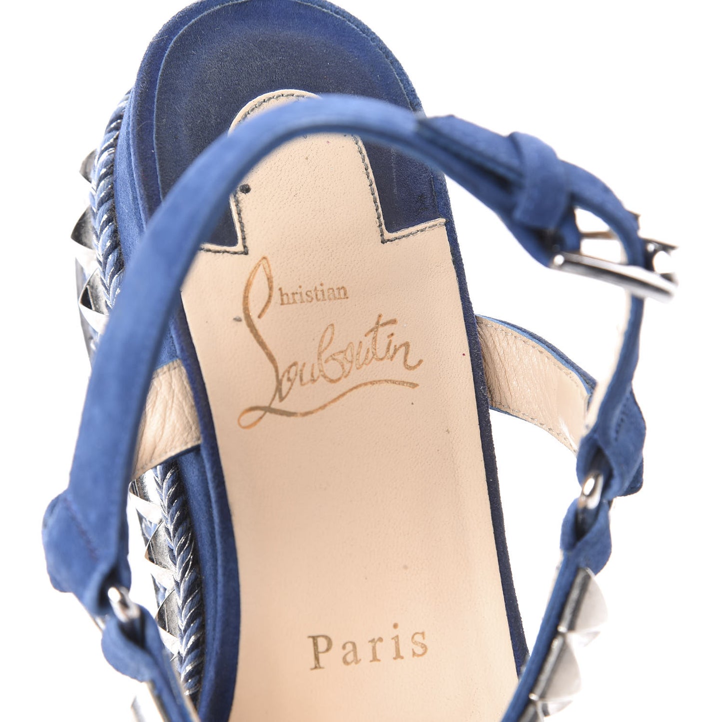 Veau Velours Cataclou 60 Platform Sandals 38 Blue