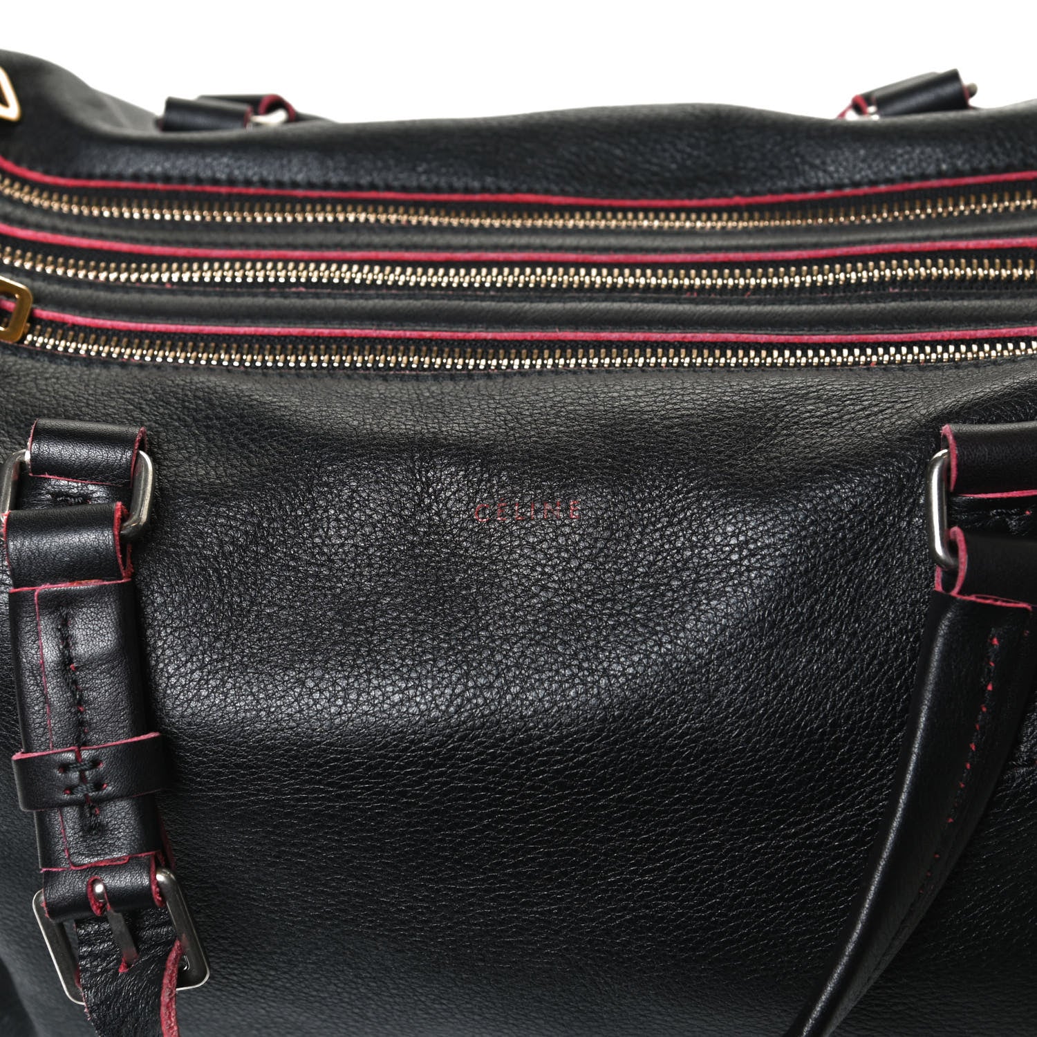 Celine Calfskin Boston Black 7 of 10