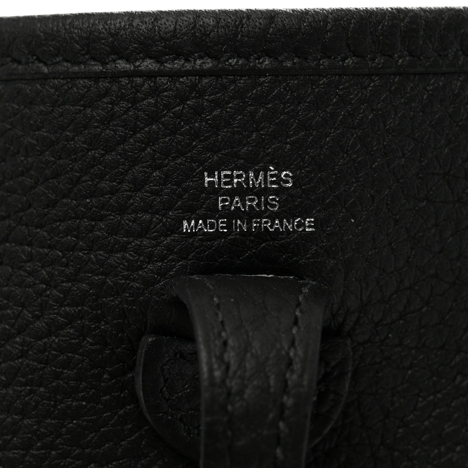 Hermes Taurillon Clemence Evelyne TPM Black 6 of 10
