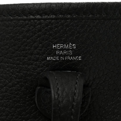 Hermes Taurillon Clemence Evelyne TPM Black 6 of 10
