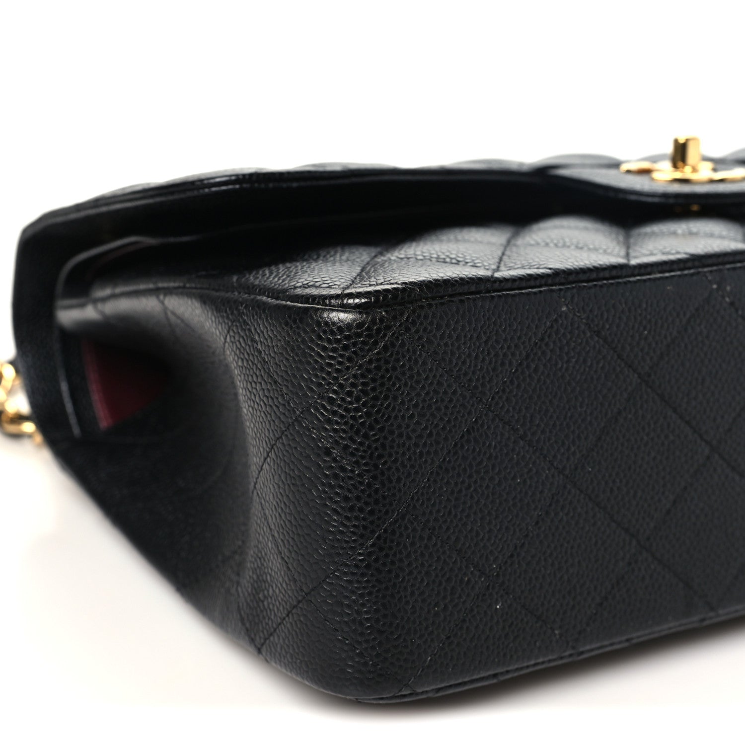 Chanel Caviar Quilted Jumbo Double Flap Black 9 of 10