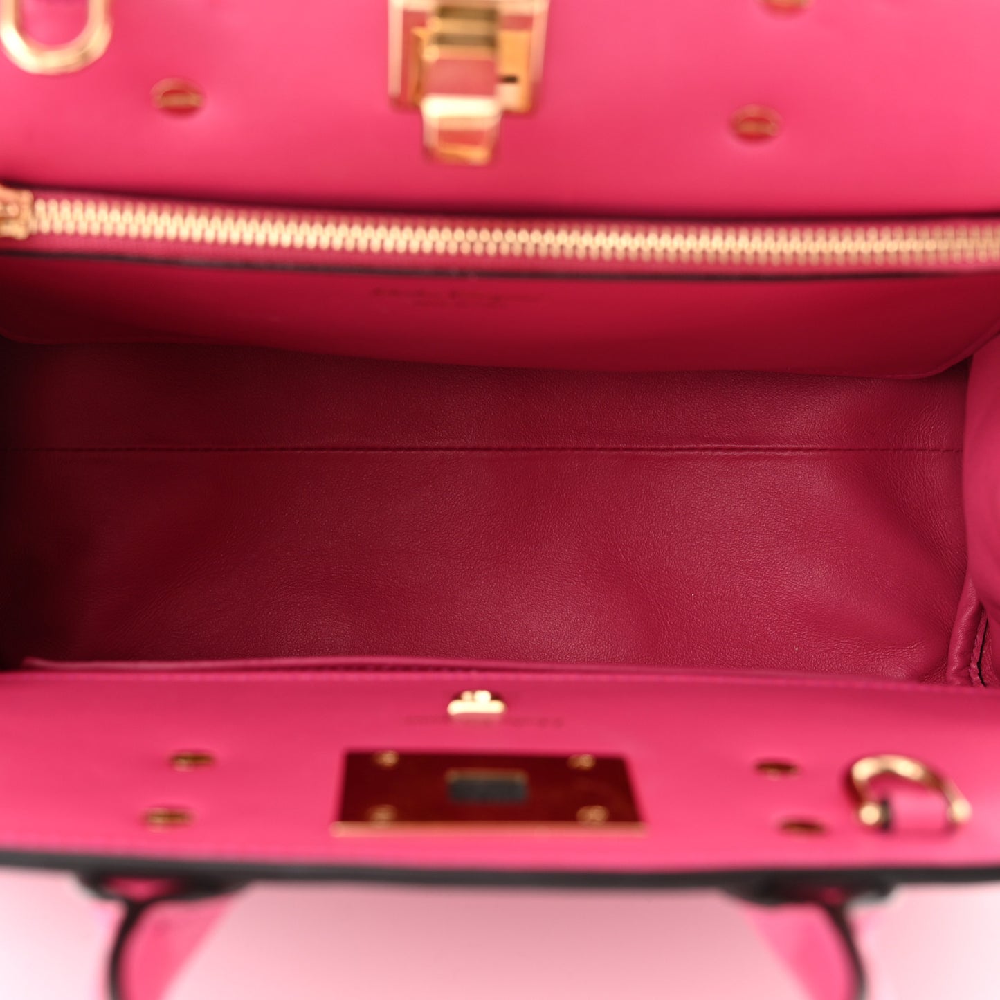 Calfskin Medium Studio Bag Hot Pink