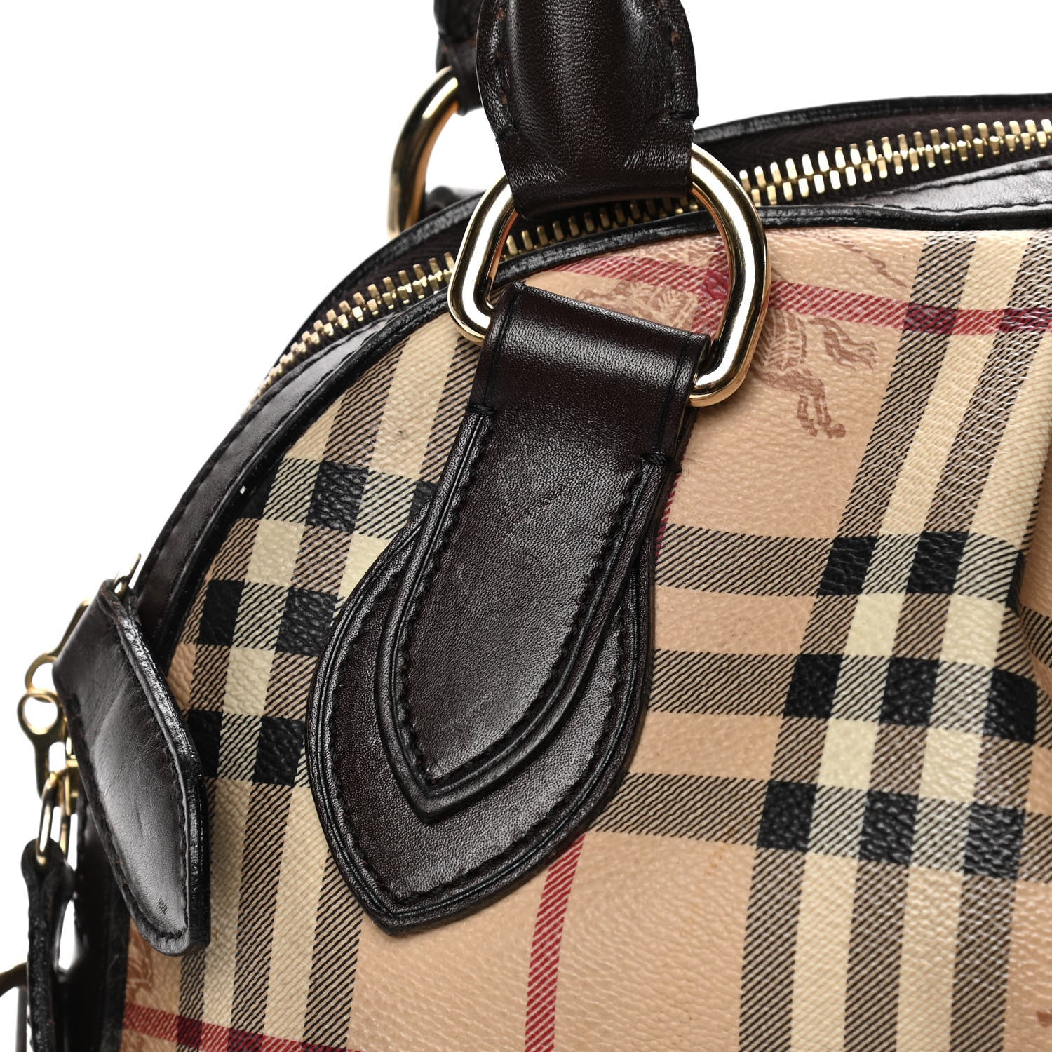 Burberry Haymarket Check Thornley Satchel Chocolate 10 of 13