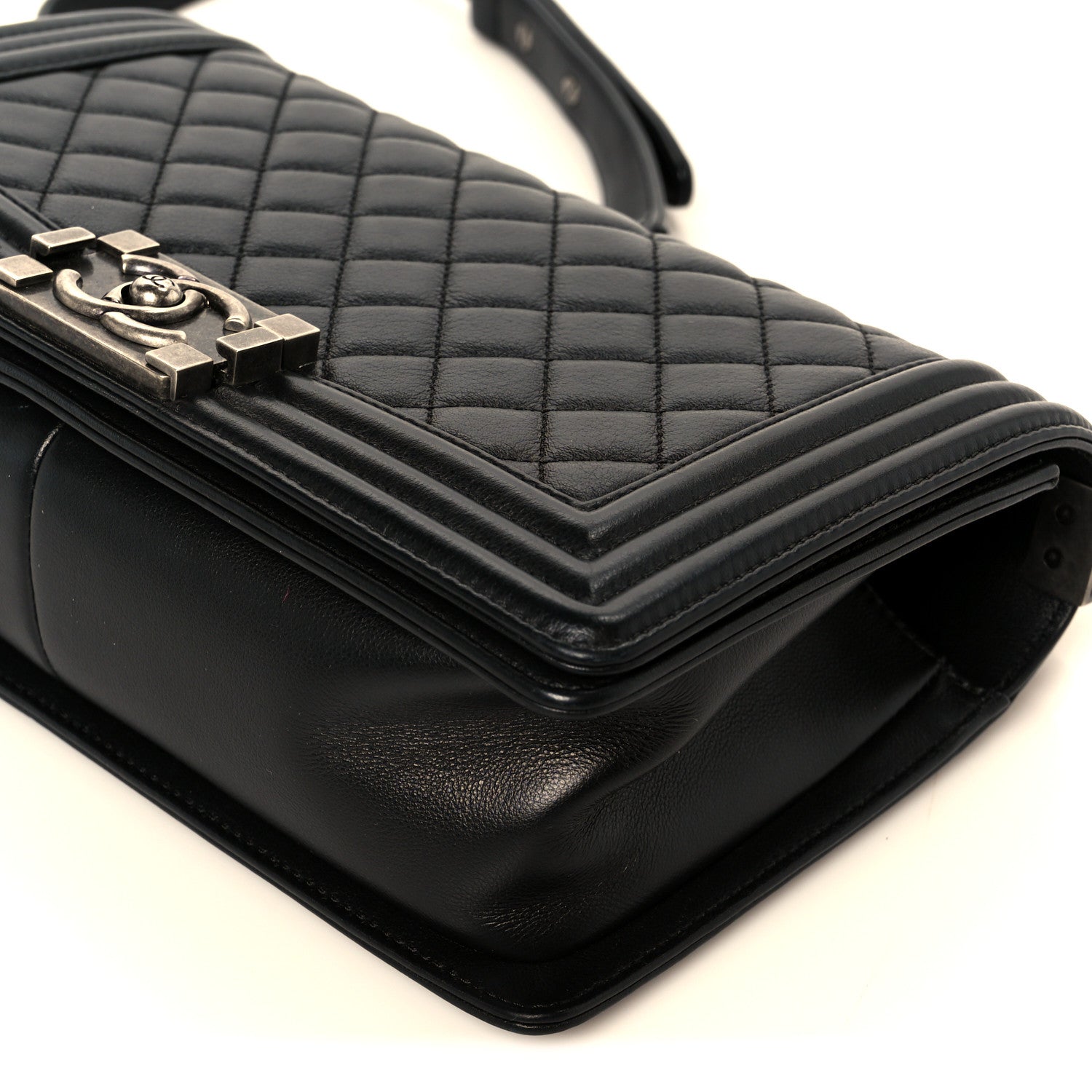 Chanel Calfskin Quilted Medium Boy Flap Black 10 of 11