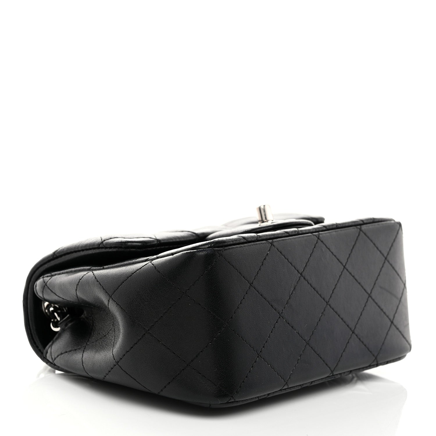 Chanel Lambskin Quilted Mini Square Flap Black 4 of 11