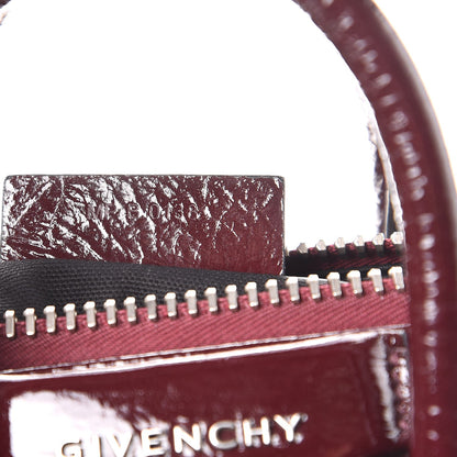 Givenchy Crinkled Patent Calfskin Mini Antigona Aubergine 7 of 8