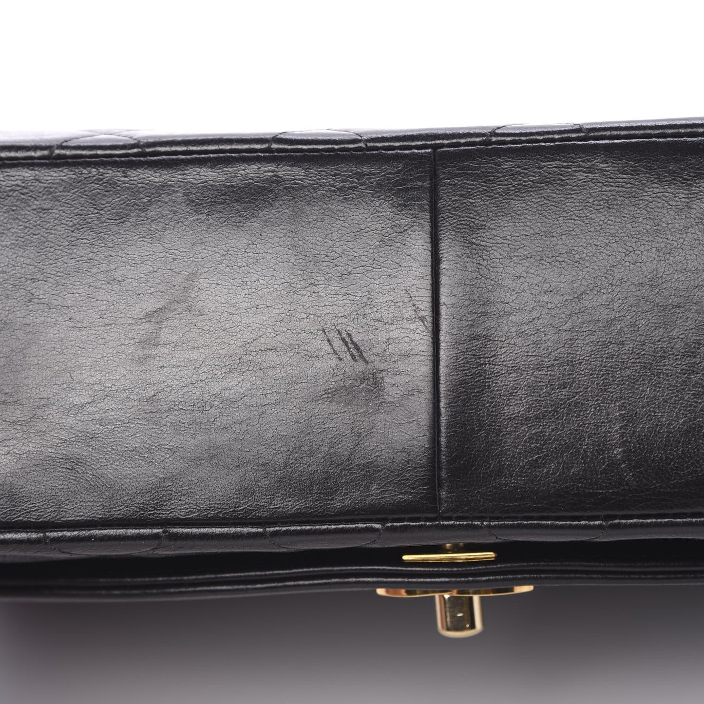 Lambskin Quilted Small Single Flap Black