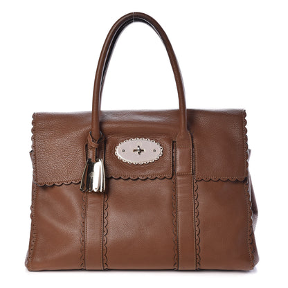 Mulberry Soft Matte Leather Cookie Bayswater Satchel Oak 1 of 10