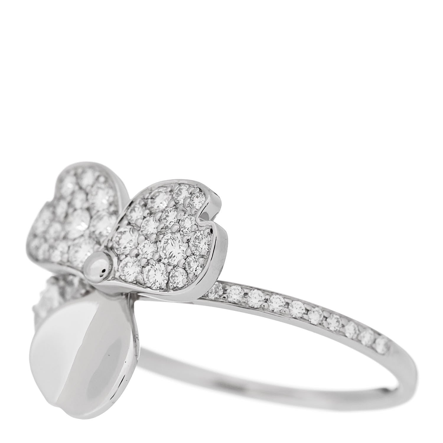 Tiffany Platinum Diamond Paper Flowers Mixed Cluster Ring 54 7 3 of 6