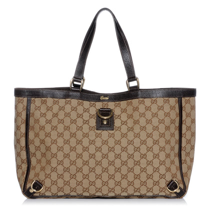 Gucci Monogram Large Abbey Tote Ebony 1 of 8