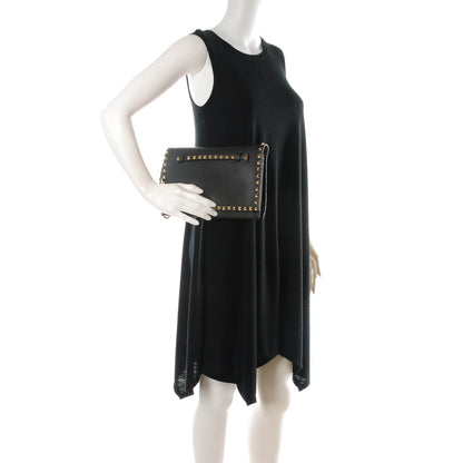 Valentino Garavani Nappa Rockstud Wristlet Clutch Black 2 of 7