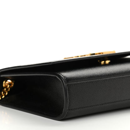 Saint Laurent Grain De Poudre Small Monogram Kate Satchel Black 8 of 14