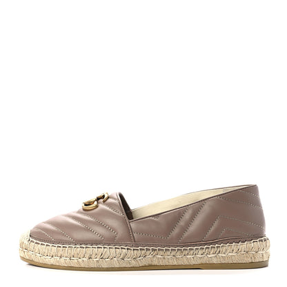 Gucci Nappa Matelasse GG Marmont Espadrilles 39 Porcelain Rose 1 of 8