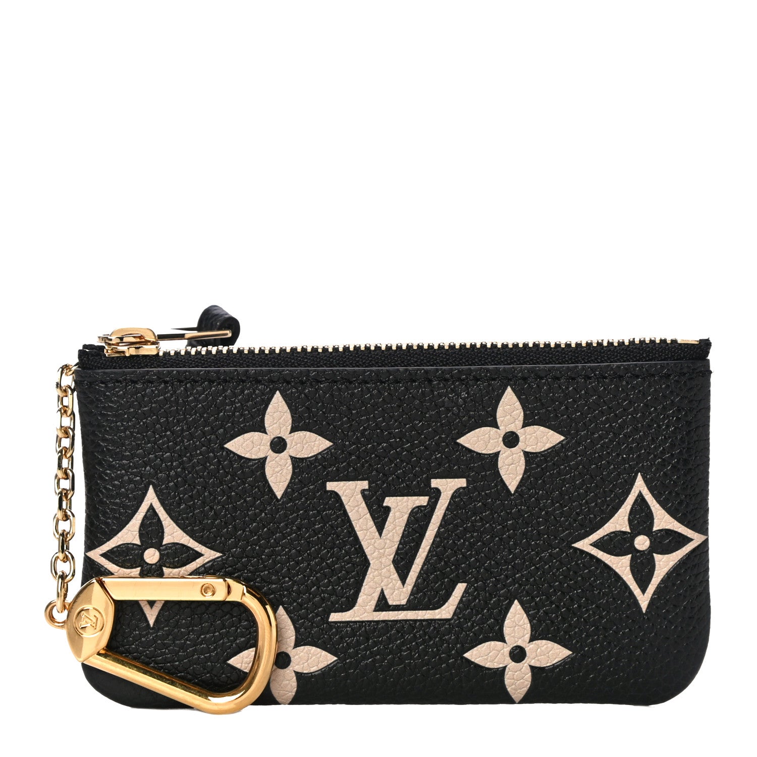 Louis Vuitton Empreinte Monogram Giant Key Pouch Black Beige 1 of 10