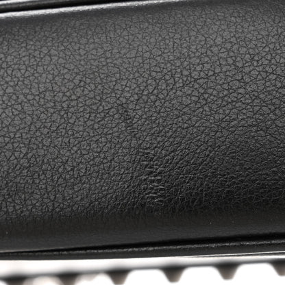 Prada Glace Calfskin Studded Crossbody White Black 14 of 14