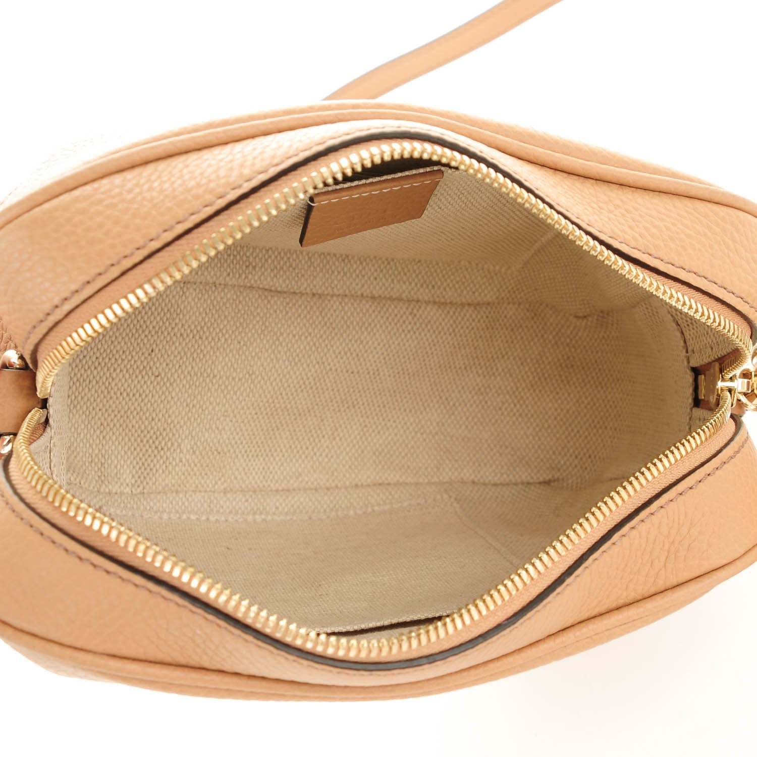 Gucci Pebbled Calfskin Small Soho Disco Bag Rose Beige 5 of 10