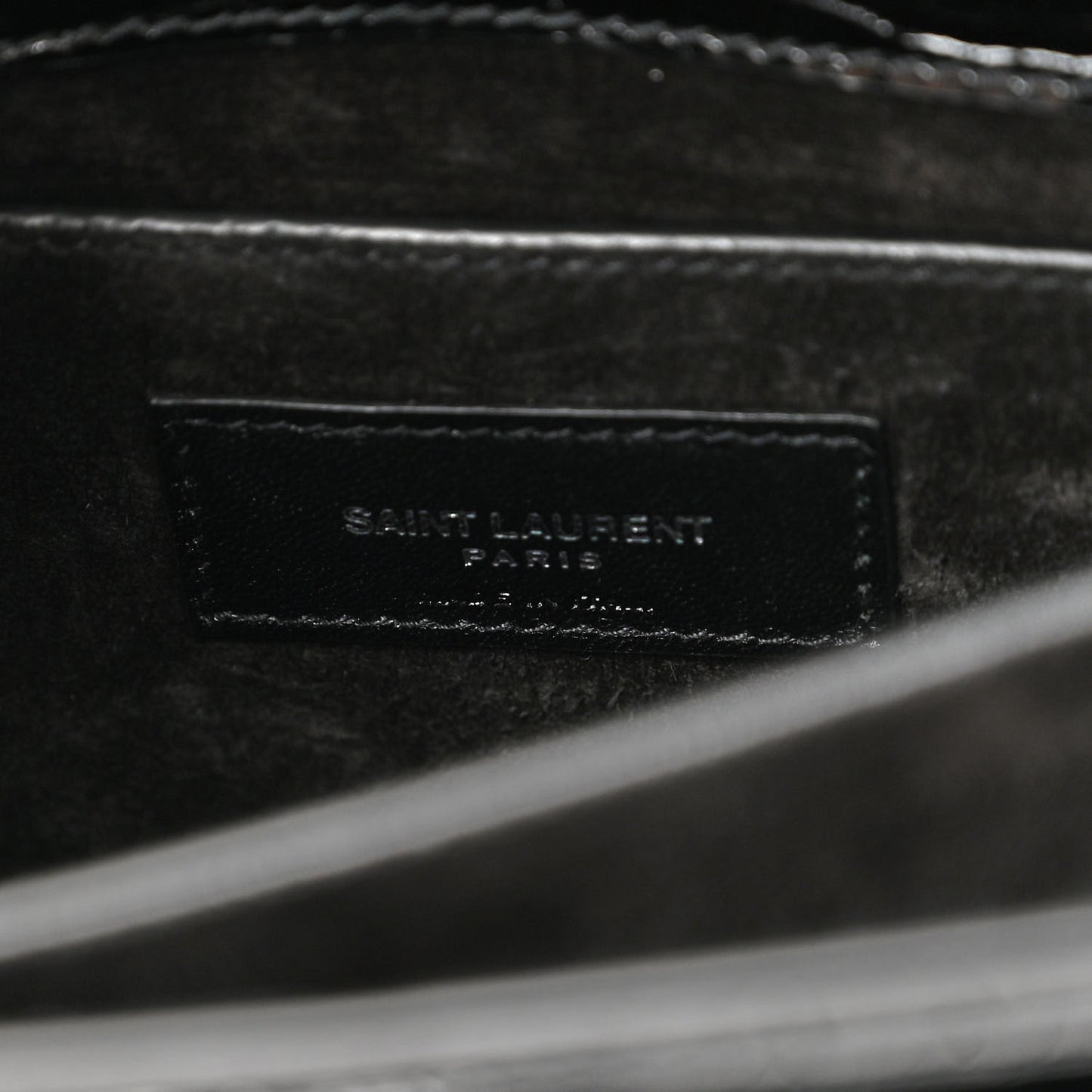 Calfskin Crocodile Embossed Medium Monogram Sunset Black