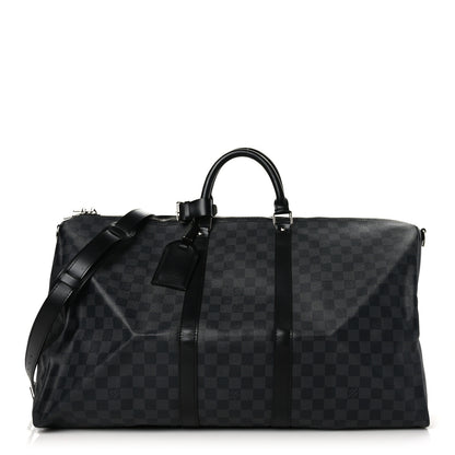 Louis Vuitton Damier Graphite Keepall Bandouliere 55 1 of 11