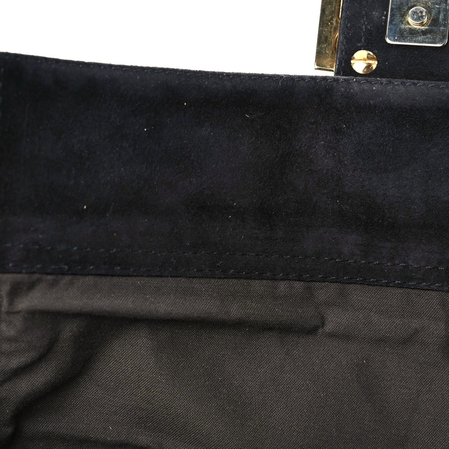 Fendi Vitello Naplak Medium Convertible Baguette Black 11 of 13
