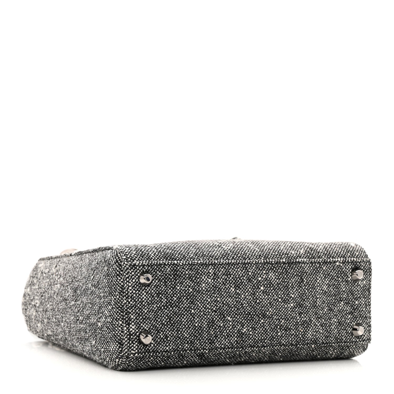 Christian Dior Tweed Mini Lady Dior Black 4 of 15
