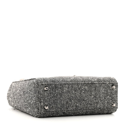 Christian Dior Tweed Mini Lady Dior Black 4 of 15
