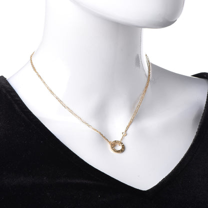 Cartier 18K Yellow Gold 2 Diamond LOVE Necklace 2 of 7