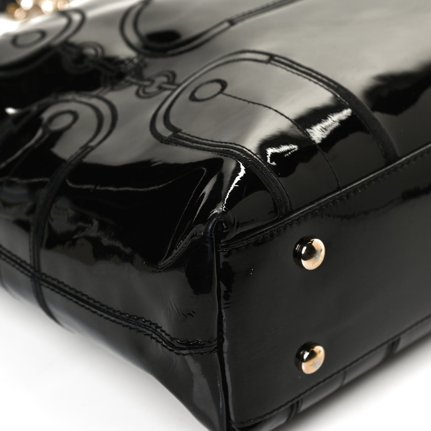 Patent Medusa Tote Black
