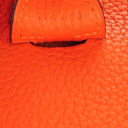 Hermes Taurillon Clemence Evelyne III PM Feu 7 of 7