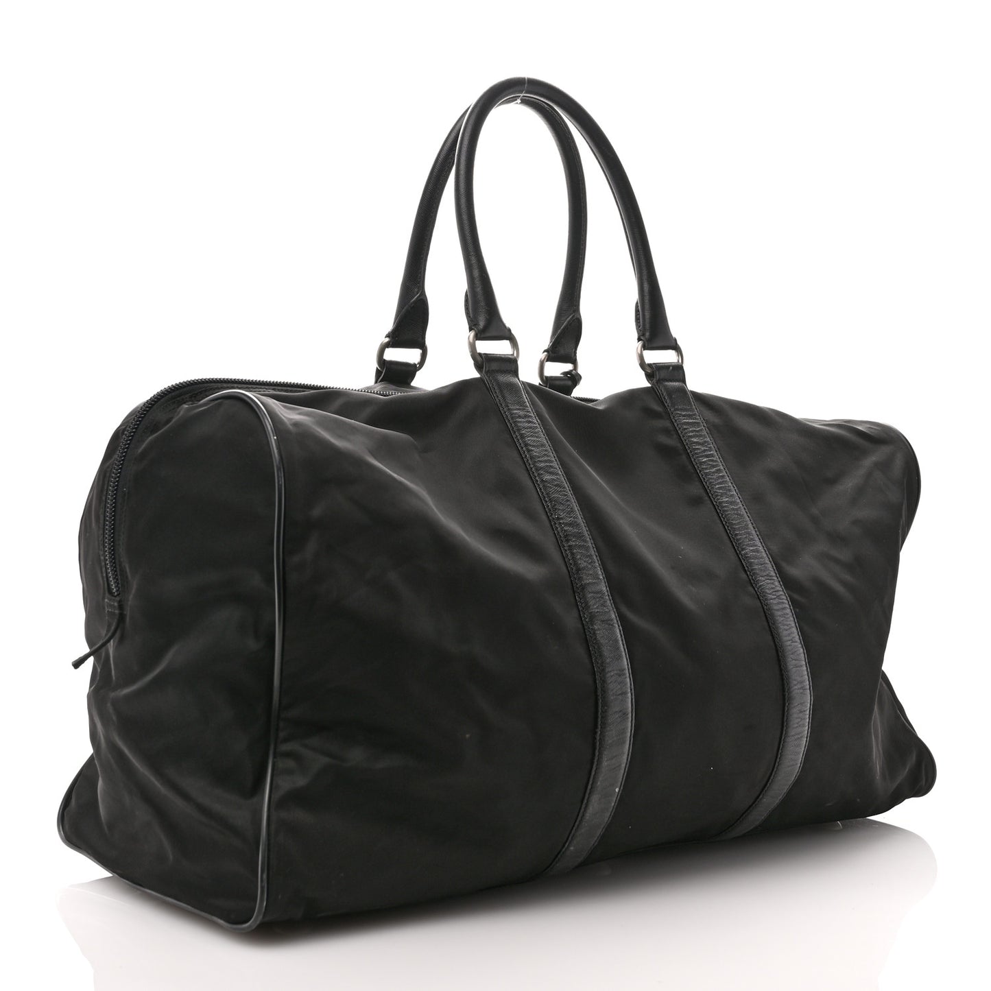 Tessuto Nylon Saffiano Duffle Black