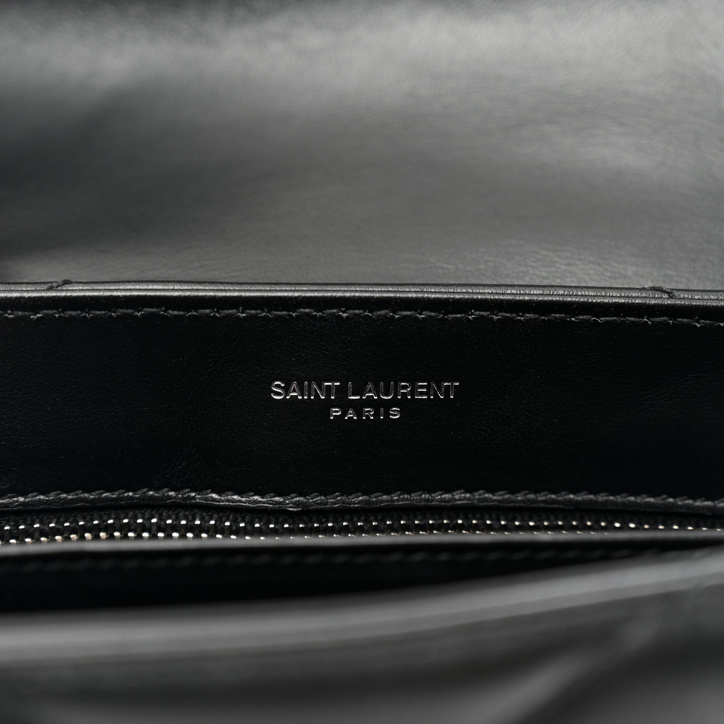 Calfskin Y Quilted Monogram Toy Loulou Crossbody Bag Black