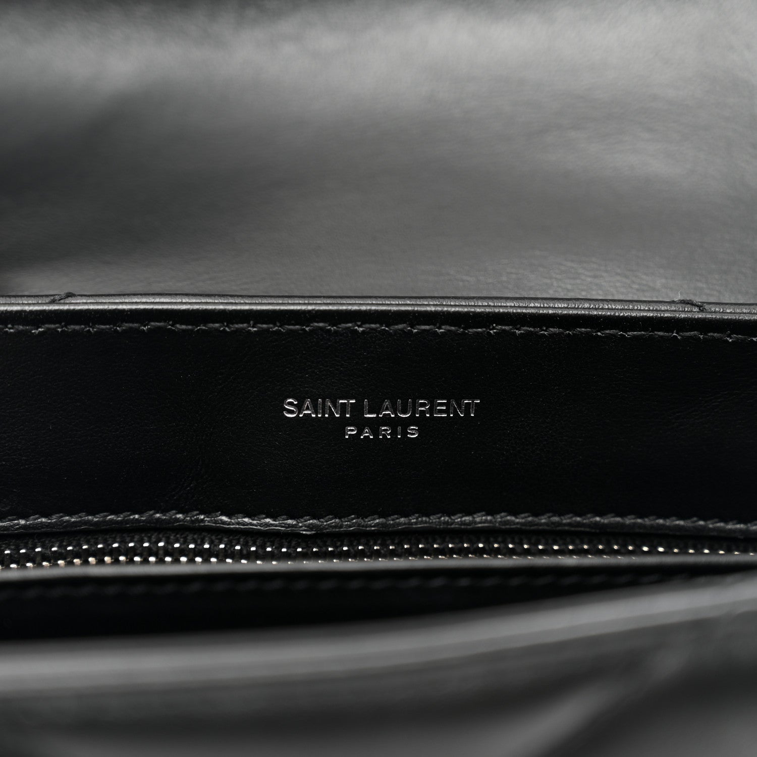 Saint Laurent Calfskin Y Quilted Monogram Toy Loulou Crossbody Bag Black 9 of 12
