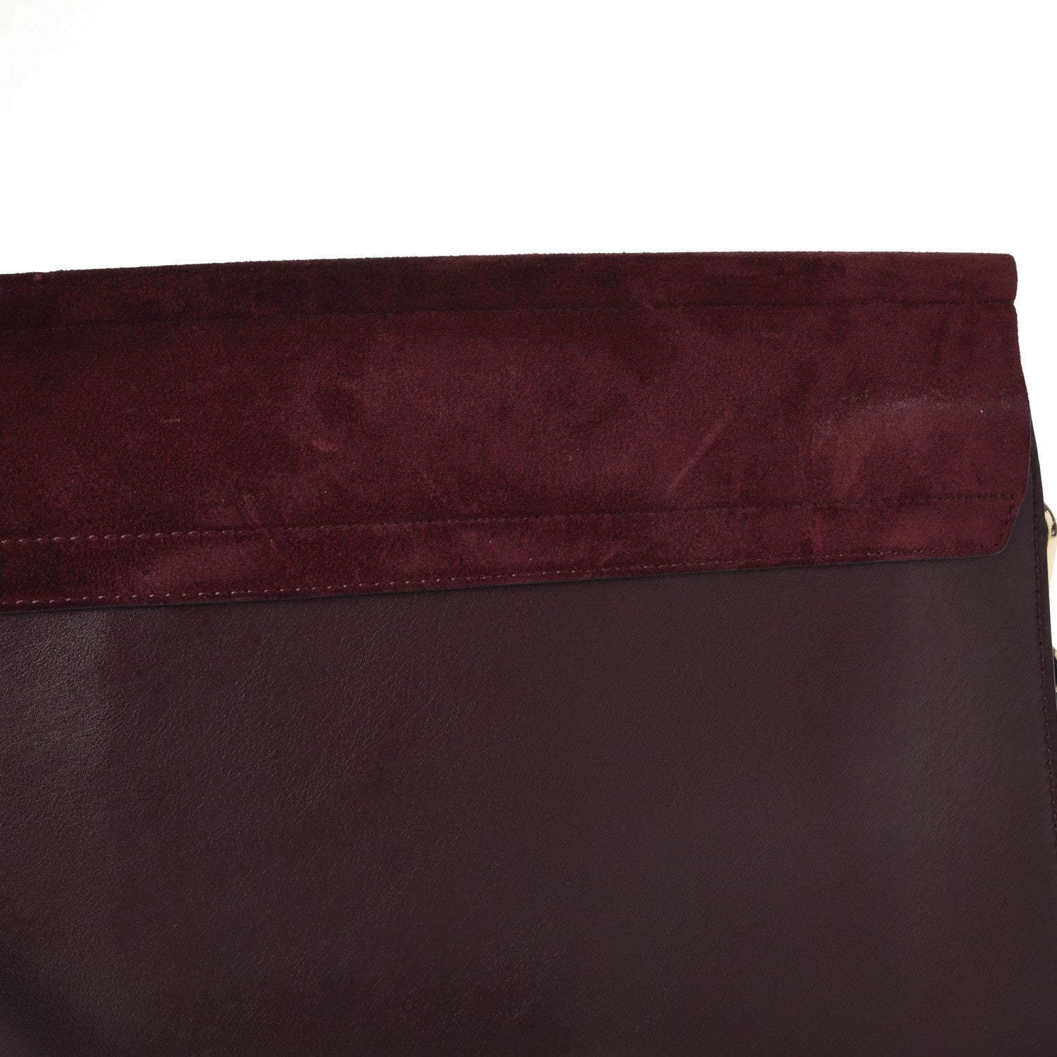 Chloe Calfskin Suede Medium Faye Shoulder Bag Intense Violine 11 of 12