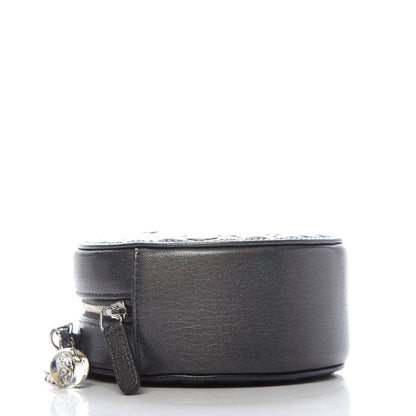 Chanel Goatskin Camellia Quilted Round Clutch With Chain Grey 4 of 10