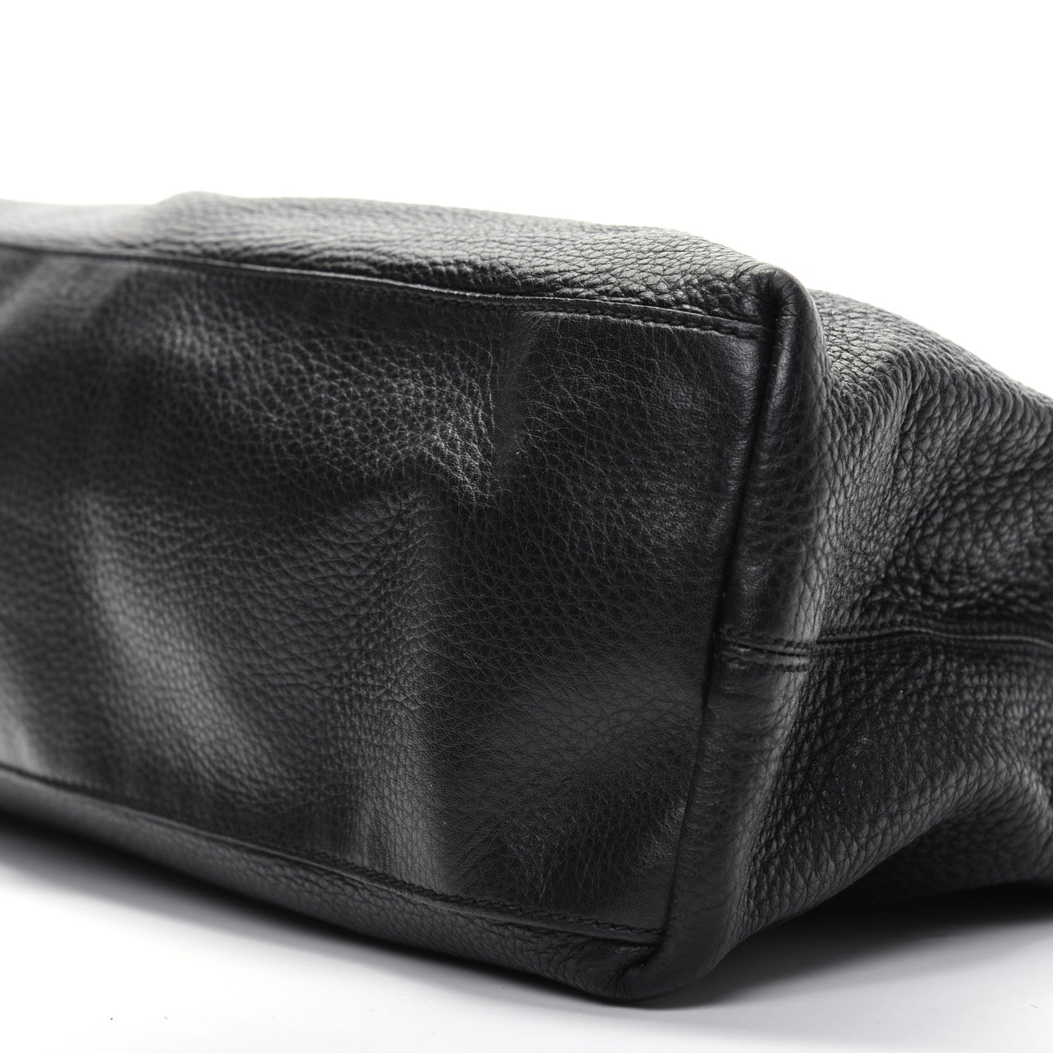 Gucci Pebbled Calfskin Medium Soho Chain Shoulder Bag Black 7 of 18