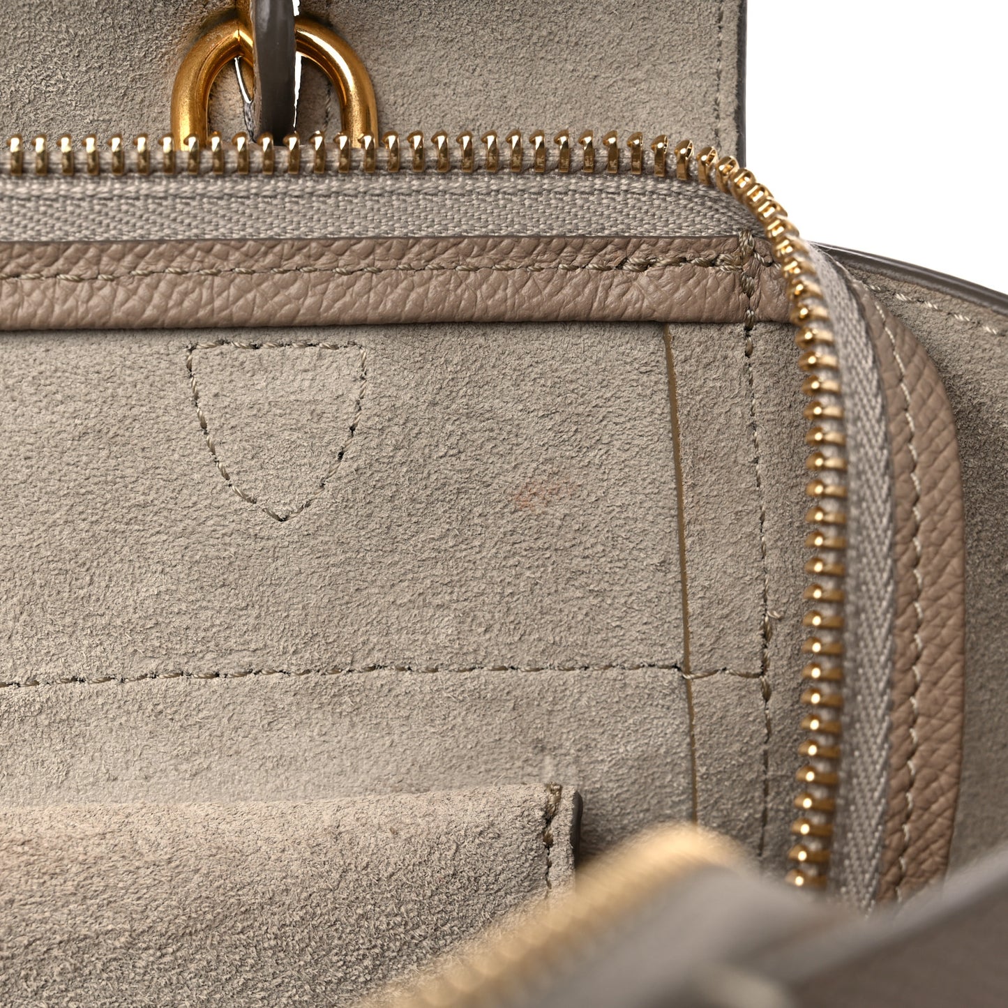Grained Calfskin Mini Belt Bag Light Taupe