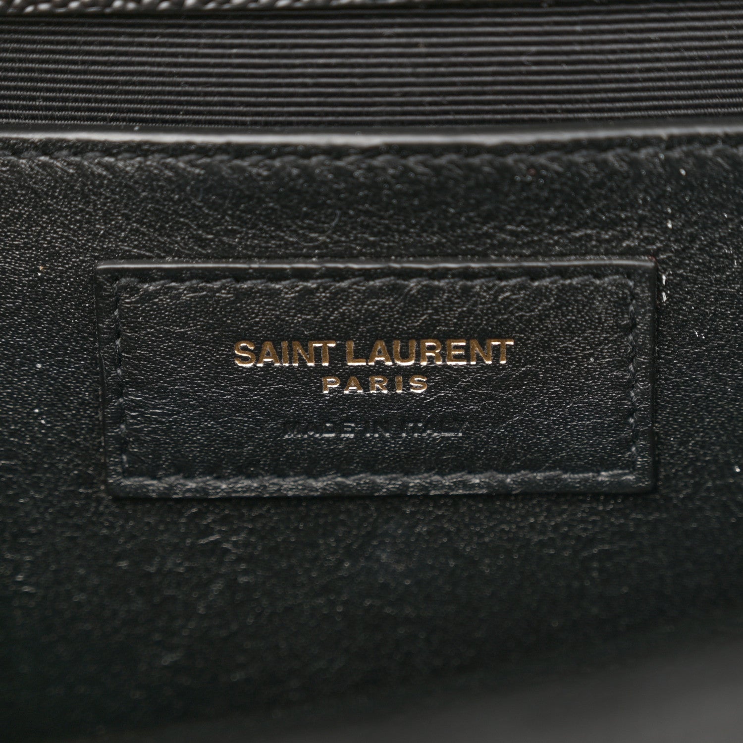 Saint Laurent Grain De Poudre Textured Mixed Matelasse Triquilt Medium Monogram Satchel Black 6 of 12