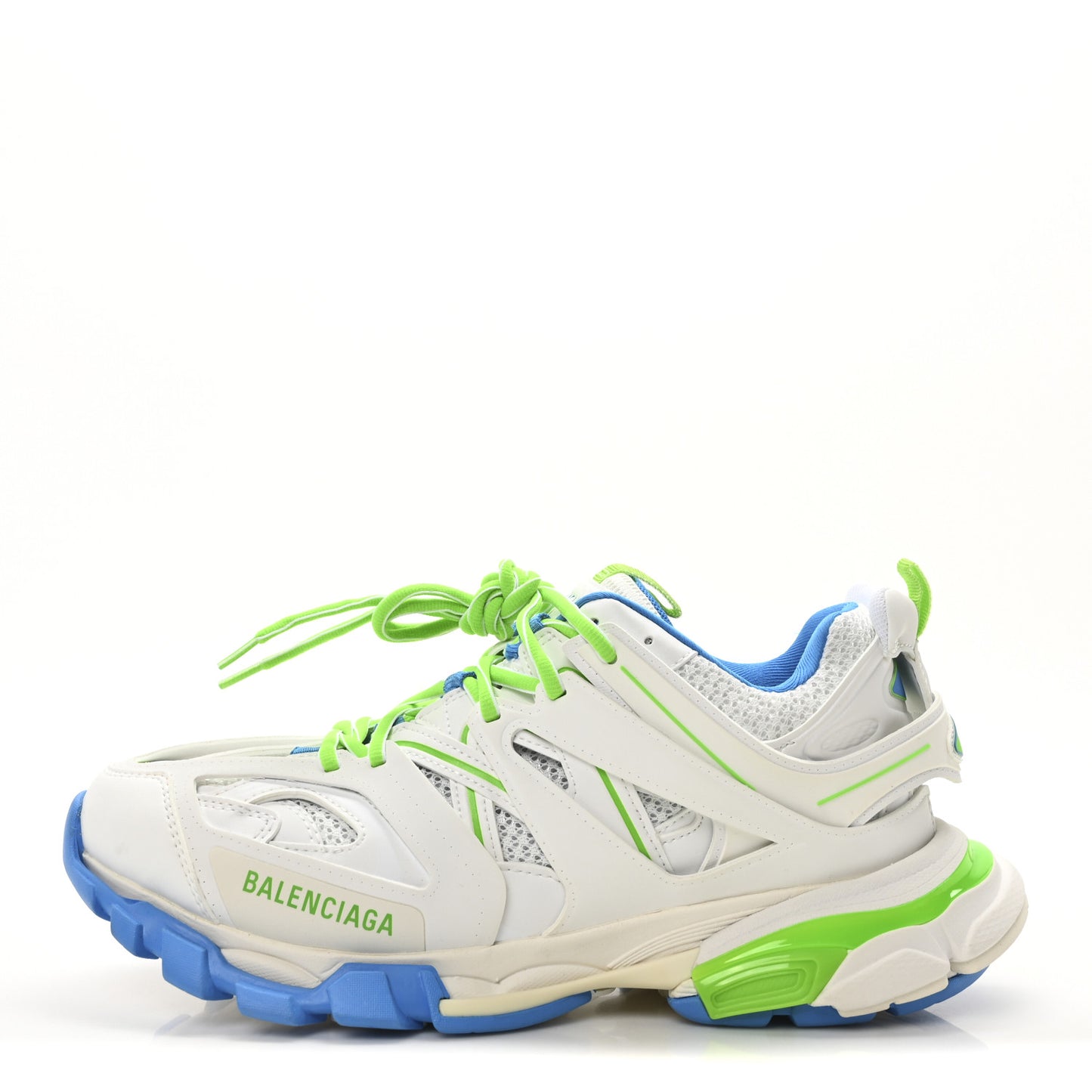 Mesh Nylon Mens Track Sneakers 42 White Green Blue