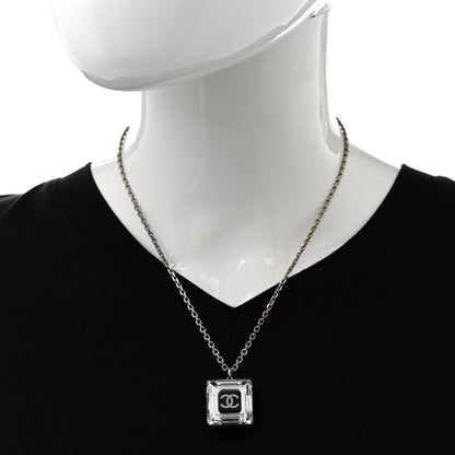 Chanel Lucite CC Square Charm Necklace 2 of 7