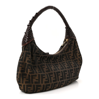Fendi Zucca Nappa Nuvolata Vitello Tortuga Spy Tobacco Moro 3 of 9