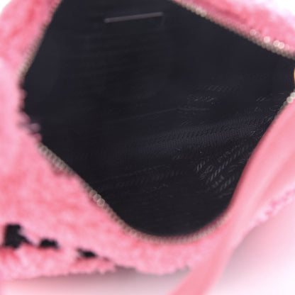 Prada Terry Cloth Mini Re-Edition 2000 Bag Petalo Black 4 of 8