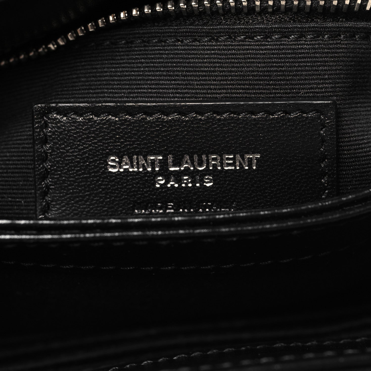 Saint Laurent Calfskin Y Quilted Monogram Toy Loulou Crossbody Bag Black 6 of 10