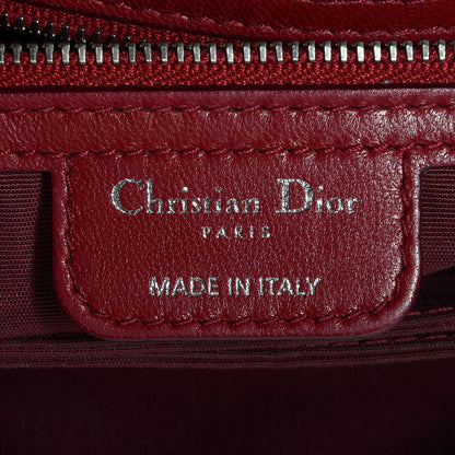 Christian Dior Lambskin Cannage New Lock Flap Red 6 of 7