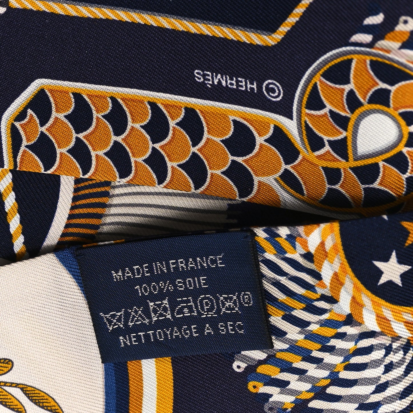 Silk Epaulettes De Gala Twilly Marine Gold White