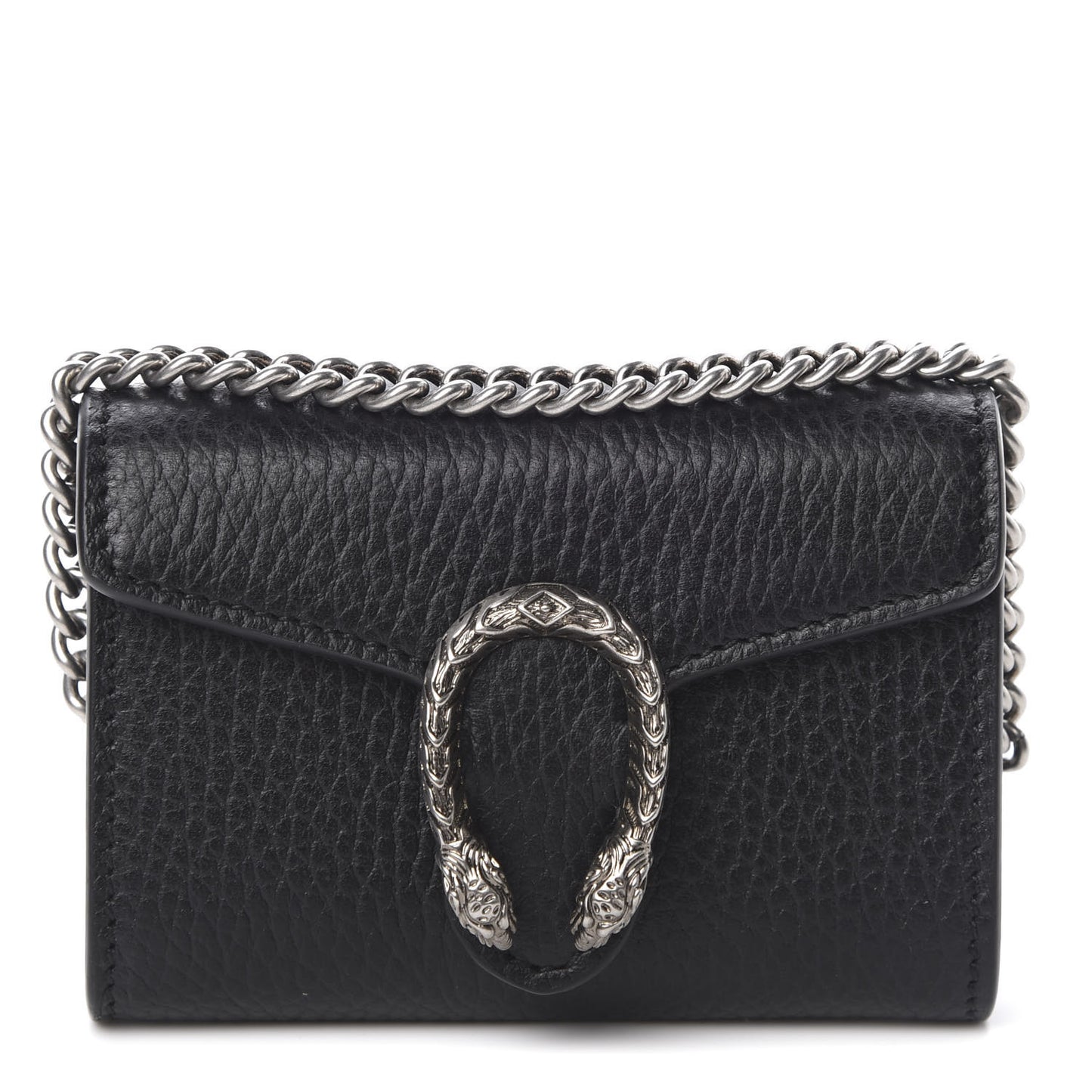 Calfskin Dionysus Coin Purse Black
