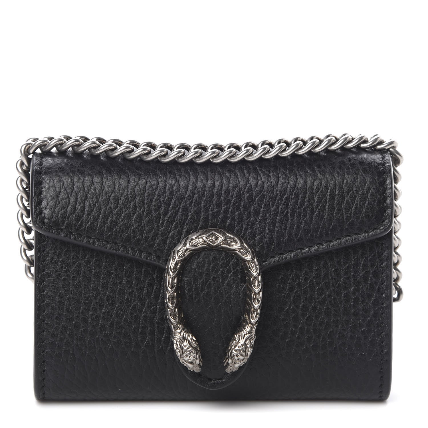 Gucci Calfskin Dionysus Coin Purse Black 1 of 7