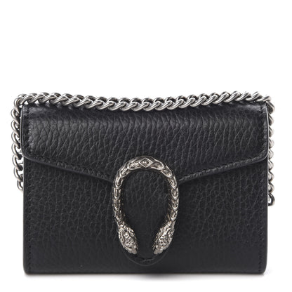 Gucci Calfskin Dionysus Coin Purse Black 1 of 7