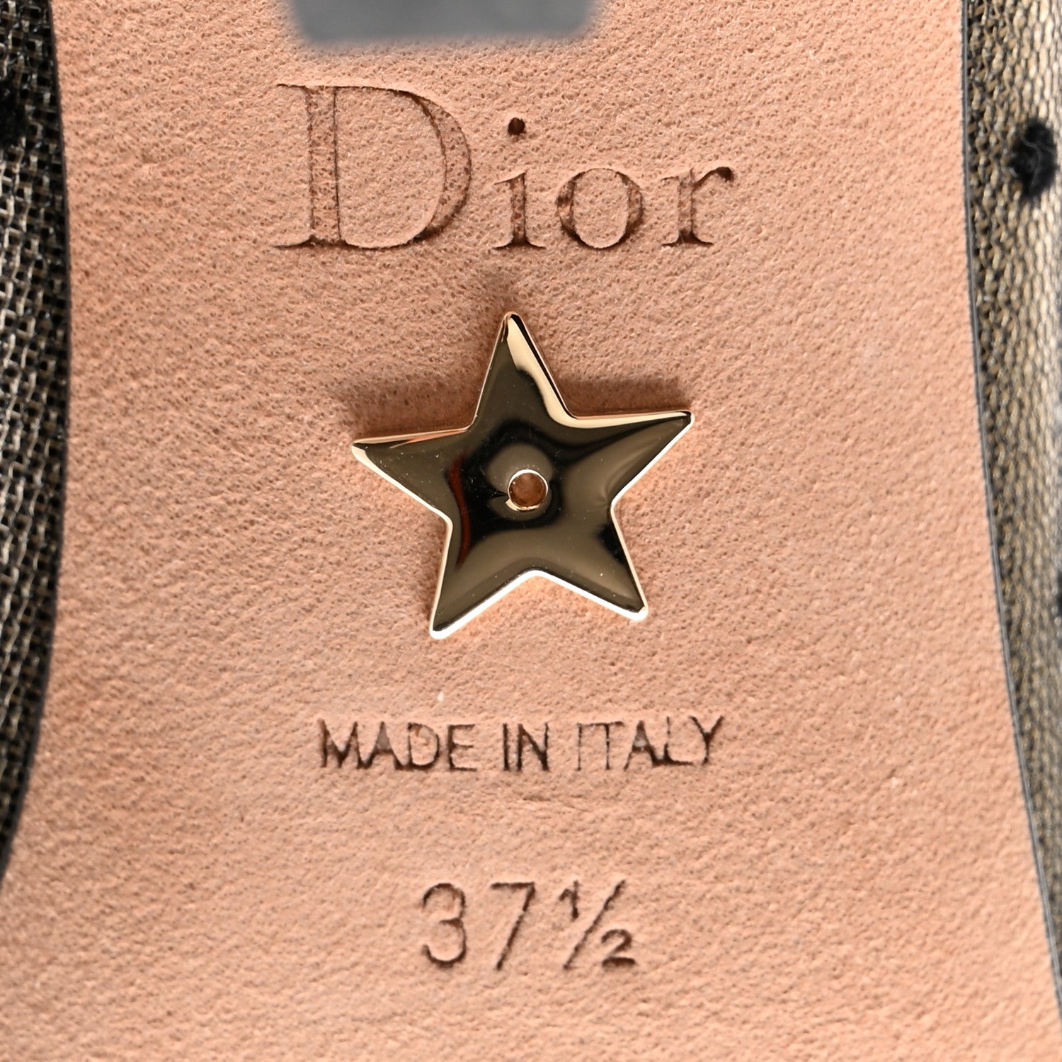 Christian Dior Mesh Plumetis Tulle D-Moi Pumps 37.5 Black 6 of 8