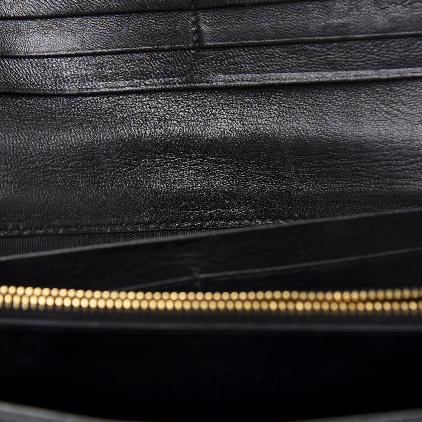 Nappa Matelasse Flap Wallet Black