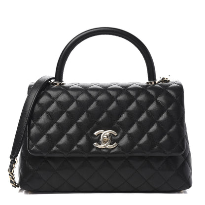 Chanel Caviar Quilted Small Coco Handle Flap Black 1 of 10