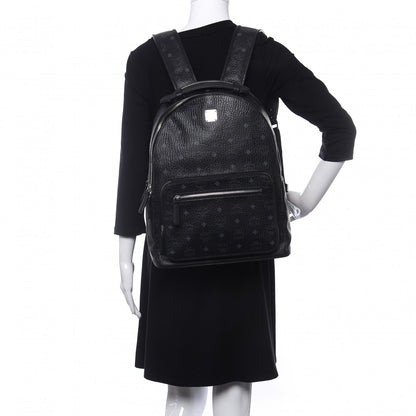 MCM Visetos Medium Stark Backpack Black 2 of 9